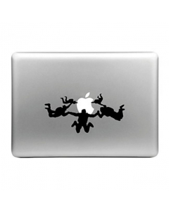 Couverture autocollante à motif de parachutistes en chute libre our MacBook Air et Pro