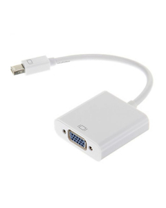 Adaptateur Mini DisplayPort mâle vers port VGA femelle blanc pour MacBook (20.5 )