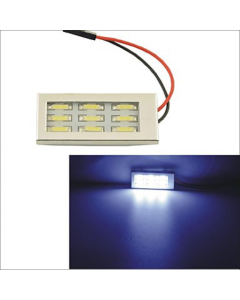 Lampe d'éclairage à Led à support T10,  9 LED SMD 7014, Tension 12V, 1 pièce