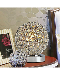Lampe sous forme de globe en cristal
