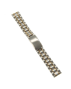Bracelet de montre en Acier Or et métal 18mm