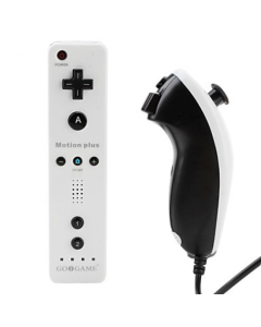 Manette Nunchuk & Télécommande pour Wii et Wii U - Noir et Blanc