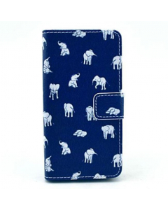 Etui portefeuille en Cuir PU à double fente avec motif  des petits éléphants pour Sony Xperia Z3 compact / Z3 mini-