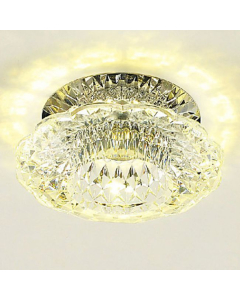 Plafonnier LED avec verre de Cristal