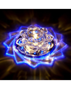 Plafonnier LED en Cristal forme de Rose