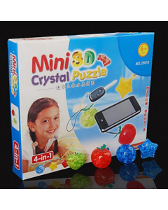 Puzzle en trois dimensions en Cristal 4 en 1 