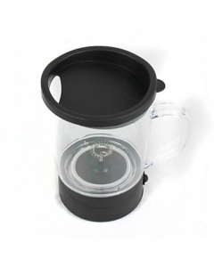 Tasse de café transparente avec mélangeur automatique en noir 500 ml