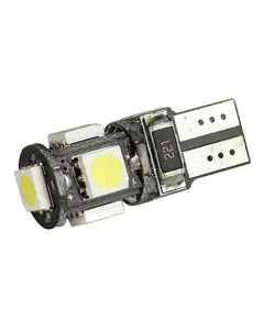 Deux Lampes LED à support T10 pour voiture, Eclairage ultra Blanc, 5 Led x5050smd