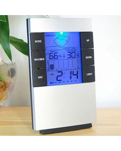 Réveil électronique à afficheur LCD avec thermomètre et hygromètre