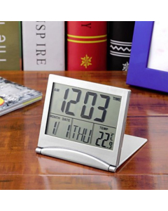 Réveil calendrier numérique pliable avec thermomètre