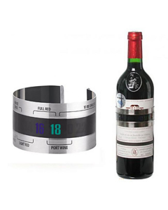 thermomètre de vin sous forme bracelet en acier inoxydable 