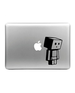 Couverture autocollante à motif robot en PVC pour Macbook