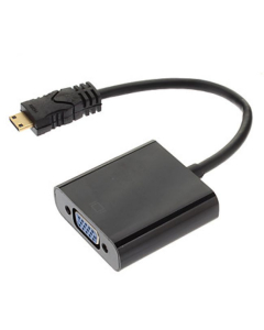 Adaptateur Plug and Play mini HDMI mâle vers VGA femelle pour MacBook