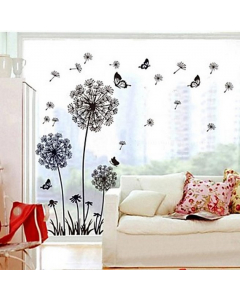Affiche murale Brume, fleurs, papillons