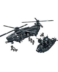 Jeu de construction, Hélicoptère Militaire, 1351 pièces pour enfant à partir de 6 ans 