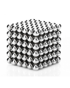 Jouet aimanté composé de 216 balles magnétiques 3mm - Argent 