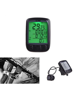 Ordinateur de vélo sans fil étanche 28 multifonctions avec LCD rétroéclairé